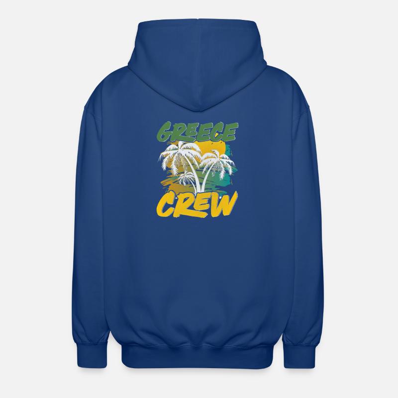 Équipage Grèce - Veste à capuche unisexe - bleu royal