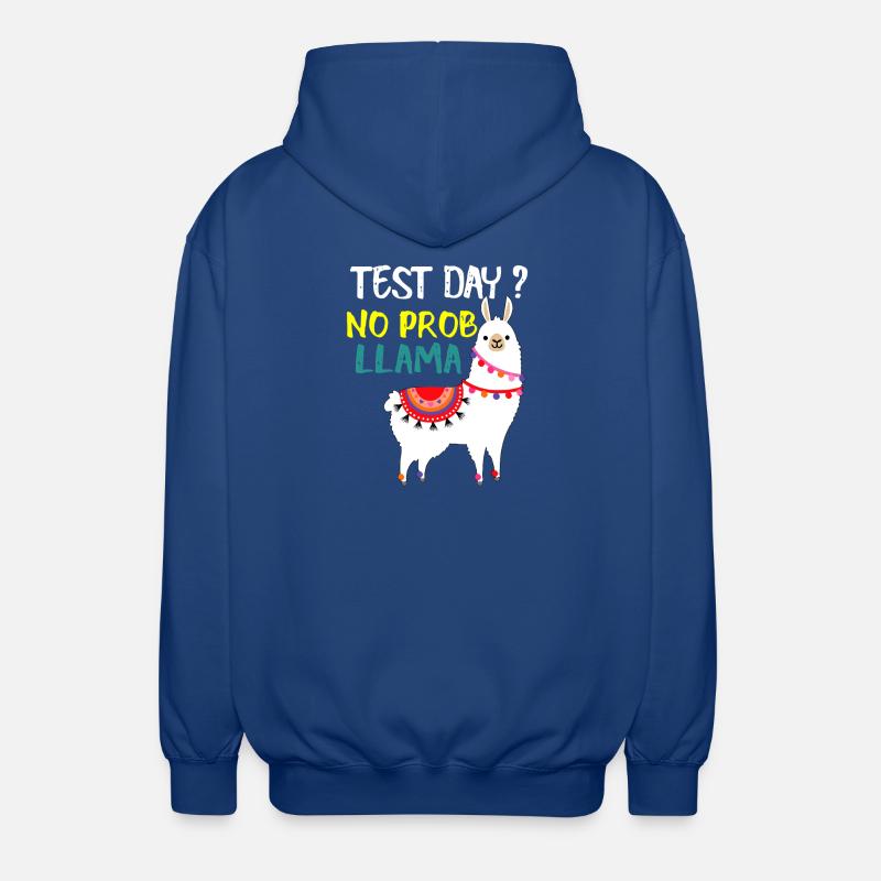 Test Day No Prob Llama - Unisex Hooded Jacket - royal blue