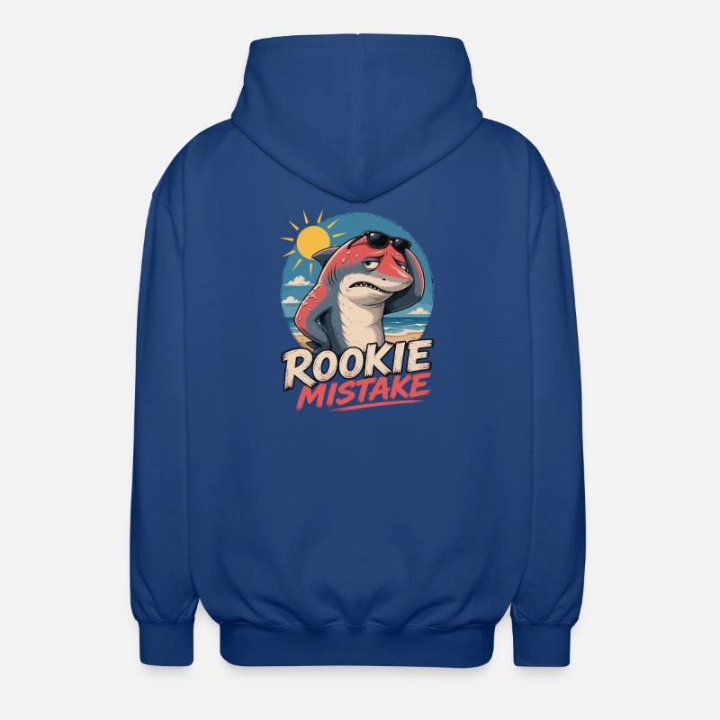 Erreur de débutant - Requin de plage - Veste à capuche unisexe - bleu royal