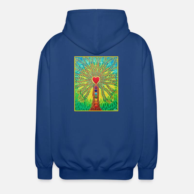 Lebensbaum Lebensenergie - Sonja von Staden - Veste à capuche unisexe - bleu royal