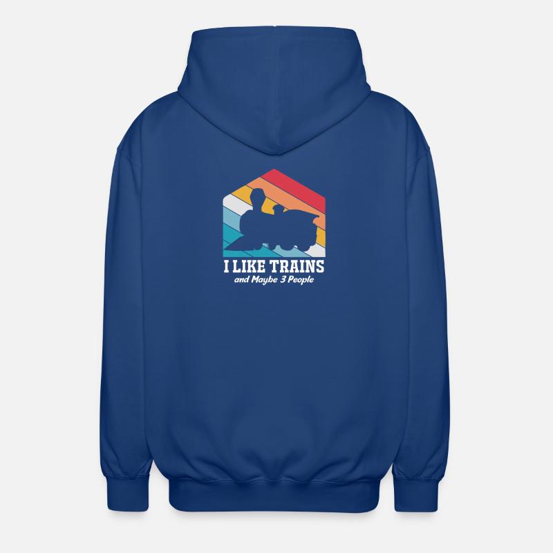 Modelleisenbahn Modellbau Modellbauer - Unisex Kapuzenjacke - Royalblau