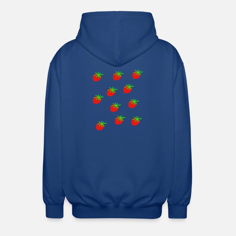 Erdbeeren Erdbeere Erdbeeren Garten - Unisex Kapuzenjacke - Royalblau