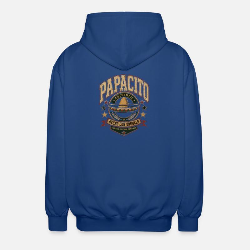 PAPACITO Mexiko Tradition Shirt - Unisex Kapuzenjacke - Royalblau