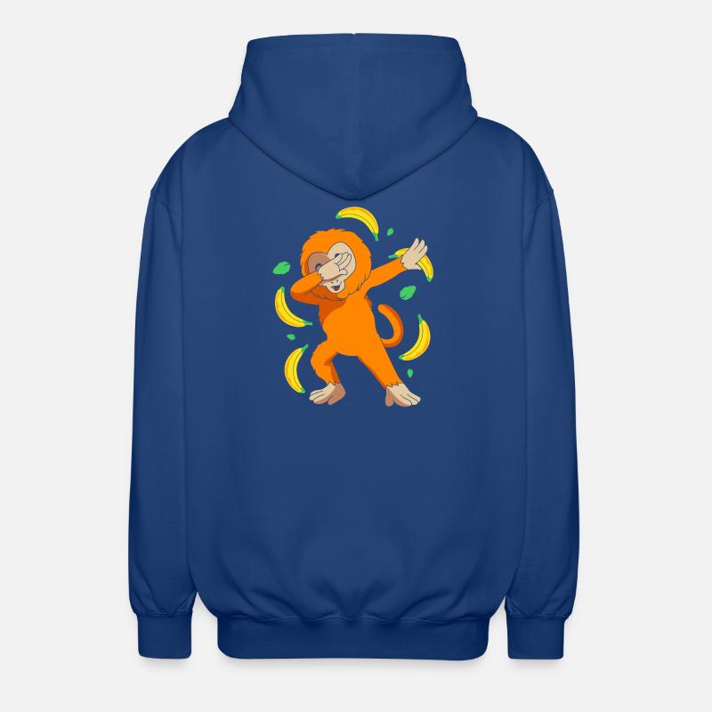 Tamarin Affe Affen Affenähnlich Affengesicht - Unisex Kapuzenjacke - Royalblau