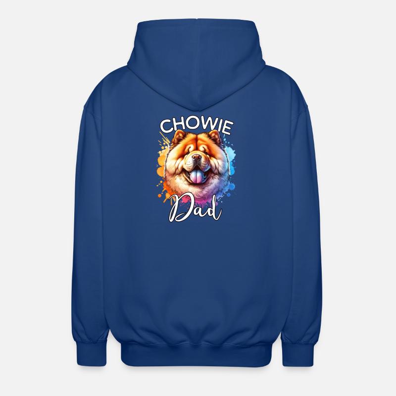Papa Chowchow - Veste à capuche unisexe - bleu royal