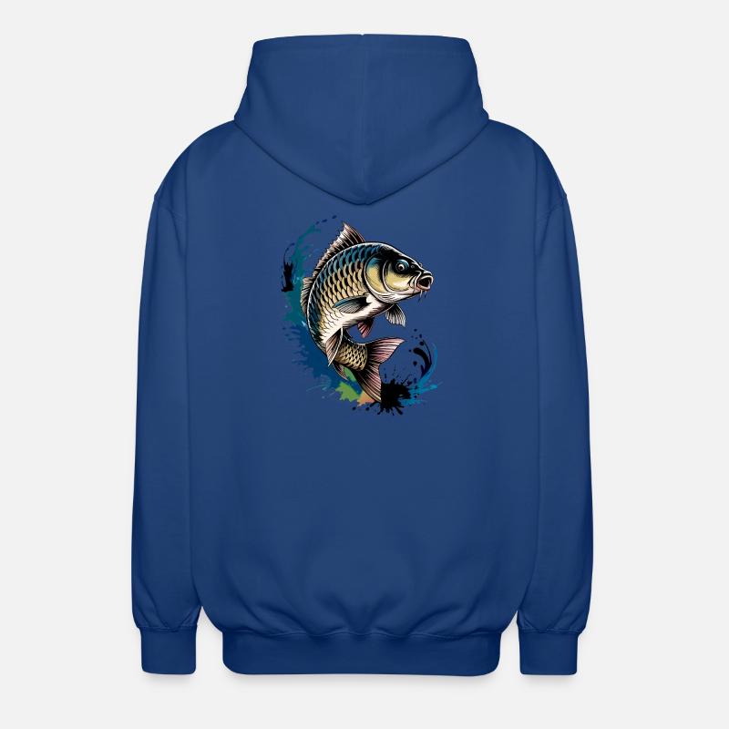 Pêche à la carpe - Veste à capuche unisexe - bleu royal