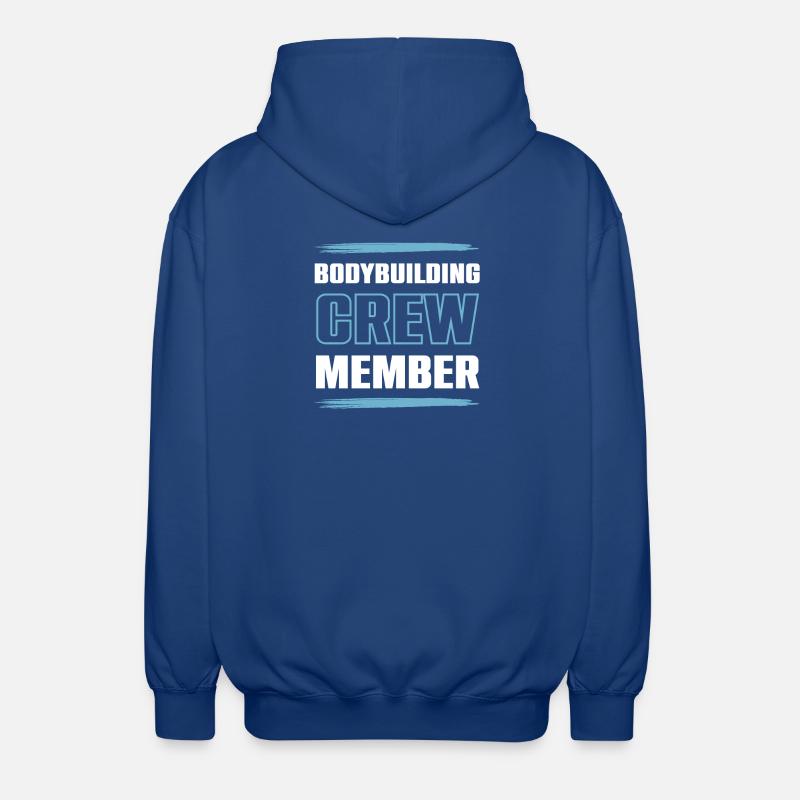 Équipe de culturisme - Veste à capuche unisexe - bleu royal