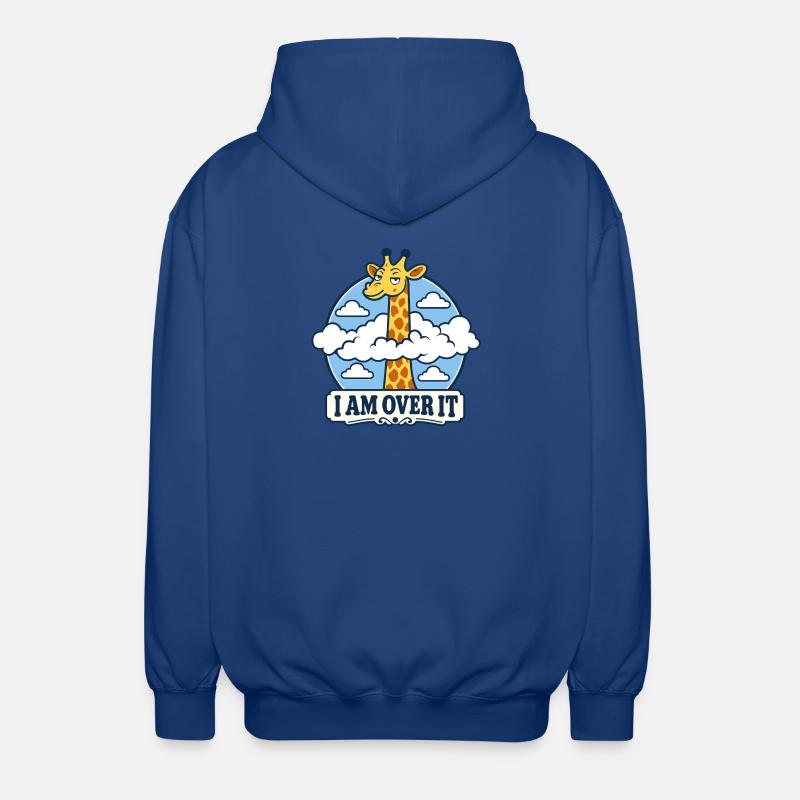 Giraffe Leave-it-behind - Unisex Hooded Jacket - royal blue