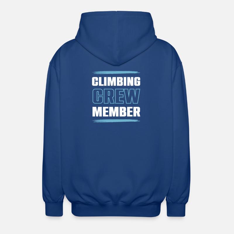 Climbing Crew - Unisex Hooded Jacket - royal blue