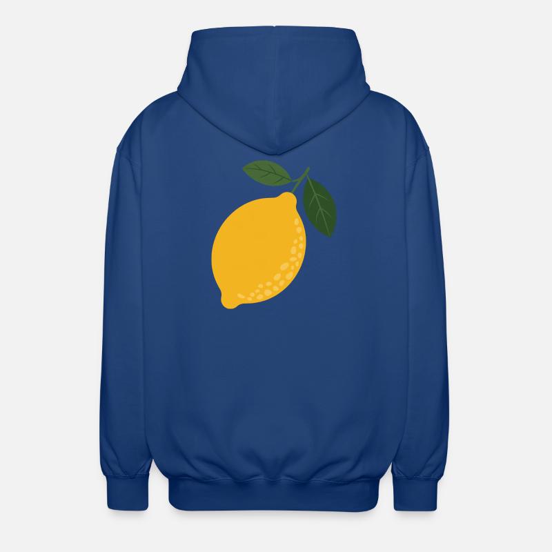 Sunny Lemon mit Leaf Duo - Unisex Kapuzenjacke - Royalblau