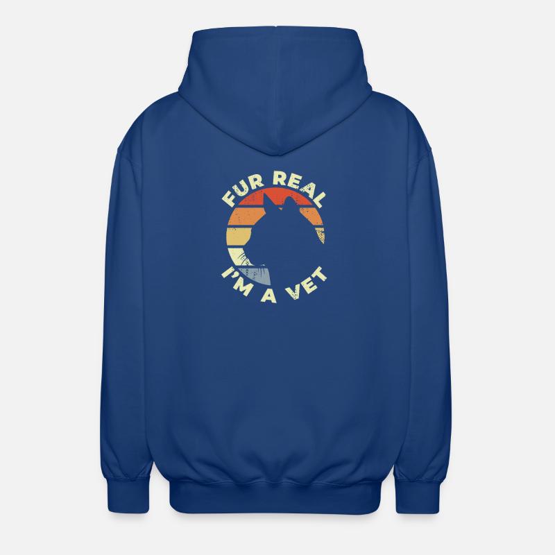 Ich bin der Tierarzt - Unisex Kapuzenjacke - Royalblau