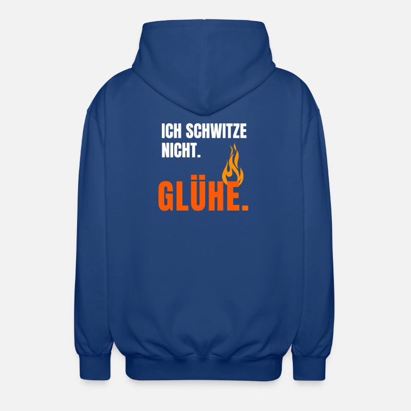 Ich Glühe Schon - Unisex Kapuzenjacke - Royalblau