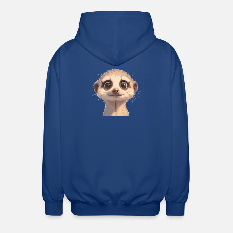 Suricate Erdmännchen - Veste à capuche unisexe - bleu royal