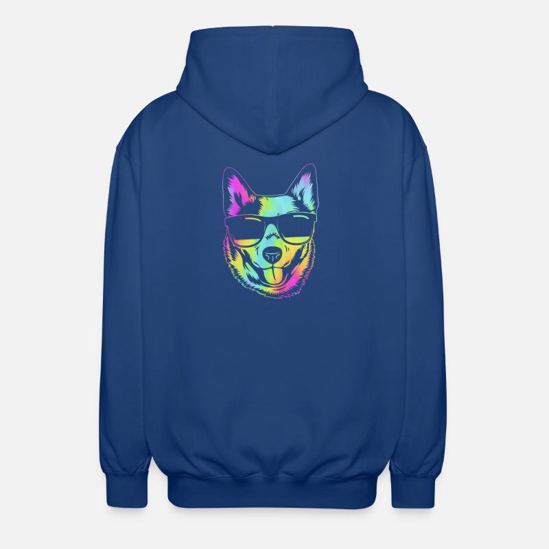 Bouvier australien chien - Veste à capuche unisexe - bleu royal