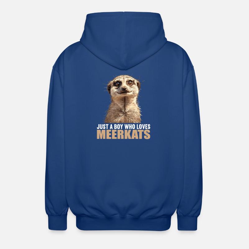 Suricate Erdmännchen - Veste à capuche unisexe - bleu royal