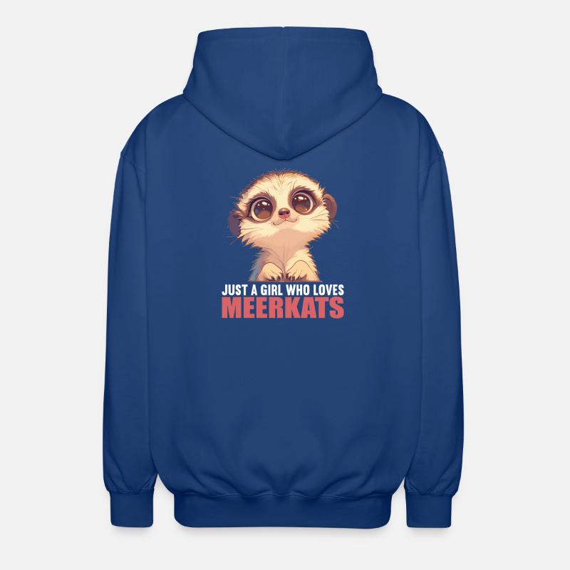 Suricate Erdmännchen - Veste à capuche unisexe - bleu royal