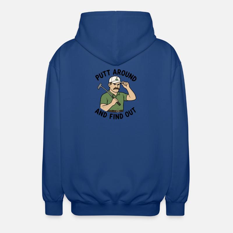 Putt un peu et découvre : - Veste à capuche unisexe - bleu royal