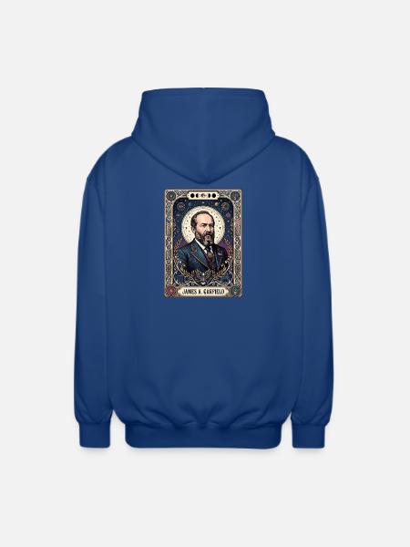 James A Tarotkarte - Unisex Kapuzenjacke - Royalblau