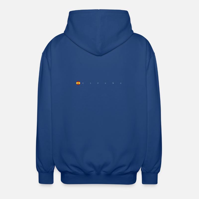 Emblème du drapeau de l’Espagne - Veste à capuche unisexe - bleu royal