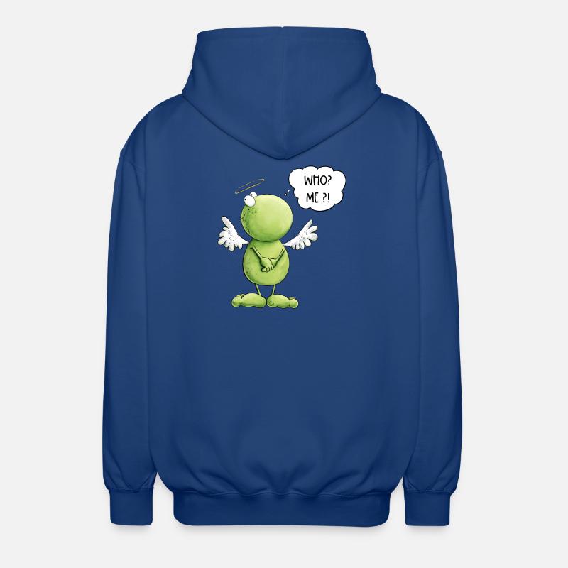 Frosch Engel Unschuld Who Me Spruch - Unisex Kapuzenjacke - Royalblau