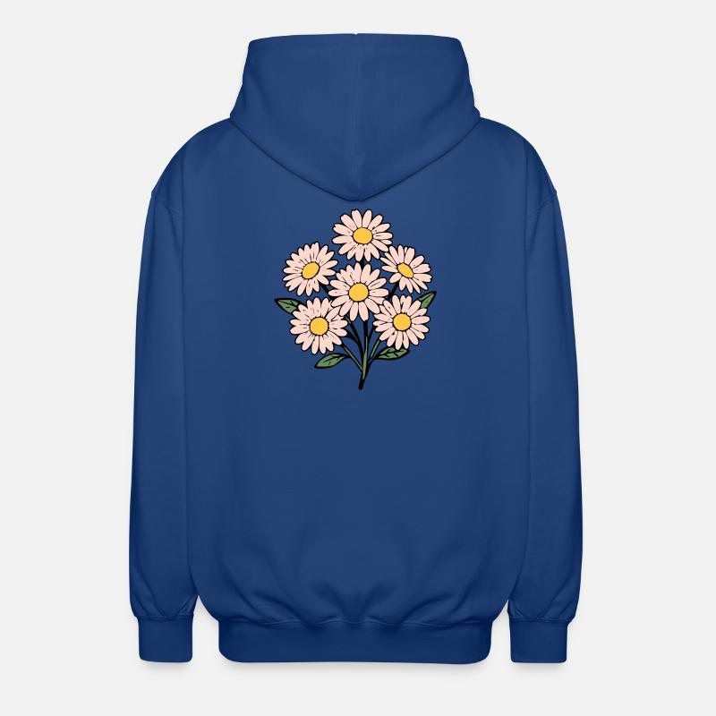 Bouquet fleur fleur rose pastel - Veste à capuche unisexe - bleu royal