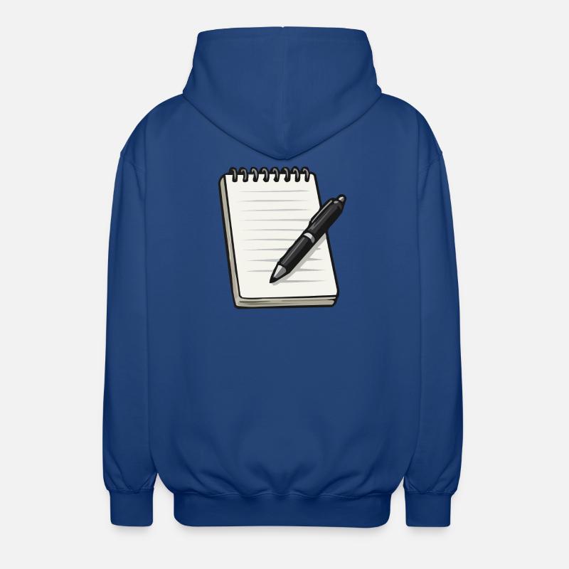 Notebook - Unisex Hooded Jacket - royal blue