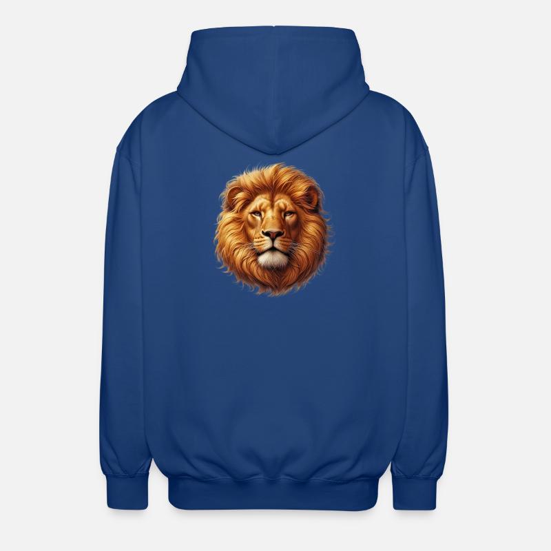 Löwe - Unisex Kapuzenjacke - Royalblau