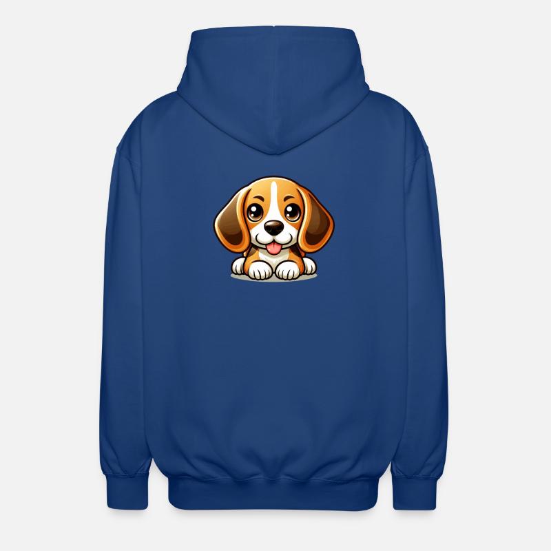 Mignon Chien Beagle - Veste à capuche unisexe - bleu royal
