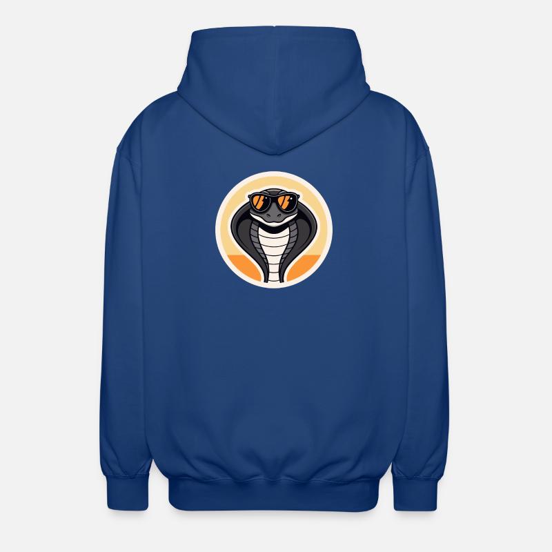 Cobra Sun Retro - Unisex Kapuzenjacke - Royalblau