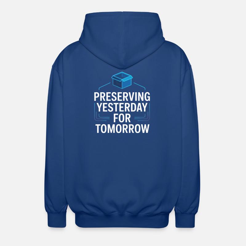 Préserver hier pour demain - Veste à capuche unisexe - bleu royal