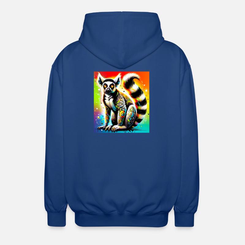 Lémurien - Veste à capuche unisexe - bleu royal