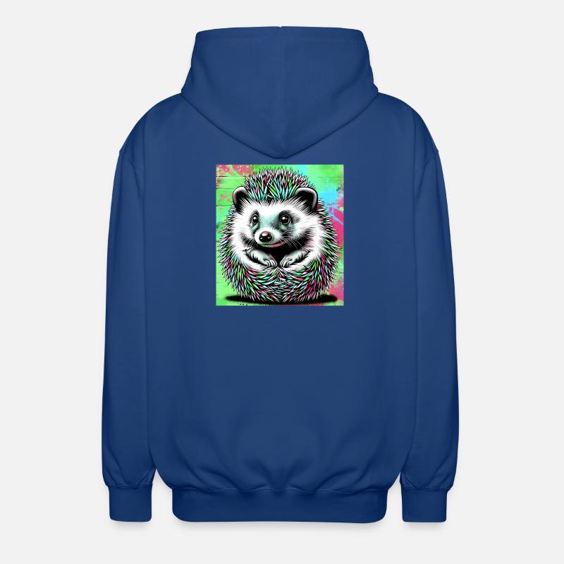 Igel - Unisex Kapuzenjacke - Royalblau