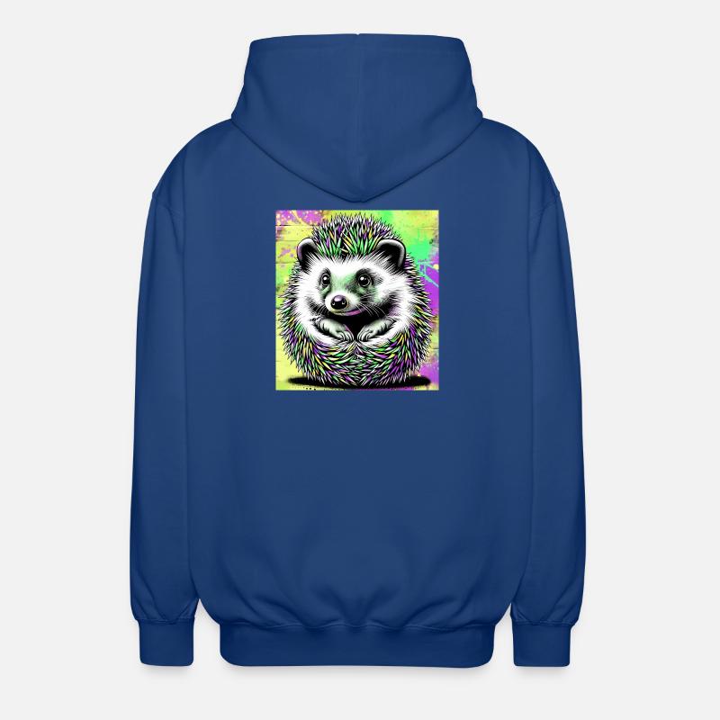 Igel - Unisex Kapuzenjacke - Royalblau