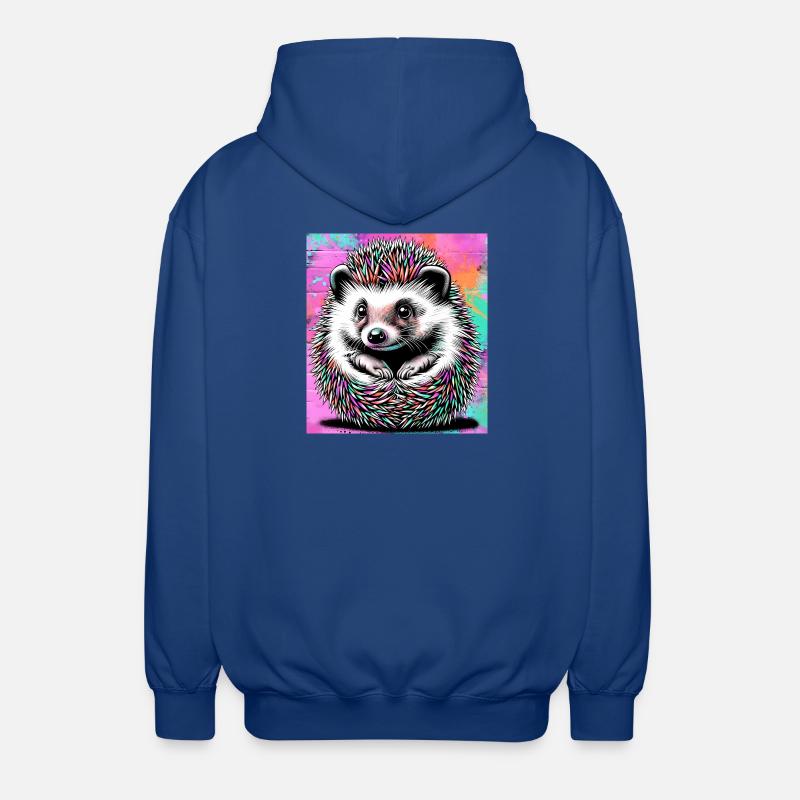 Igel - Unisex Kapuzenjacke - Royalblau