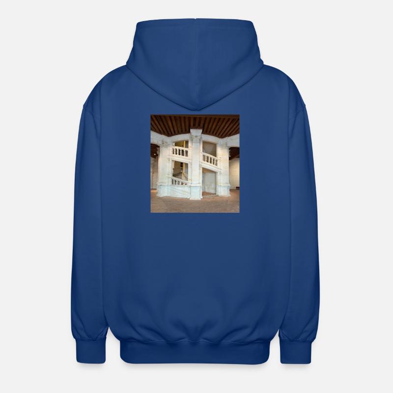 Double Spiral Staircase - Unisex Hooded Jacket - royal blue
