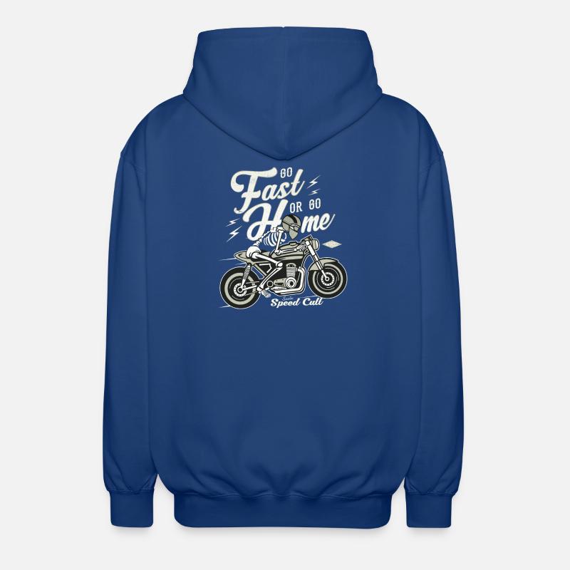 Go Fast Or Go Home - Unisex Hooded Jacket - royal blue