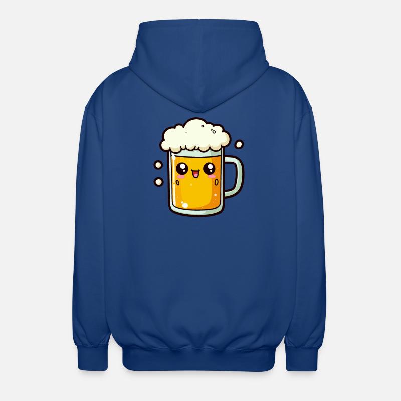 Comic Bier - Unisex Kapuzenjacke - Royalblau