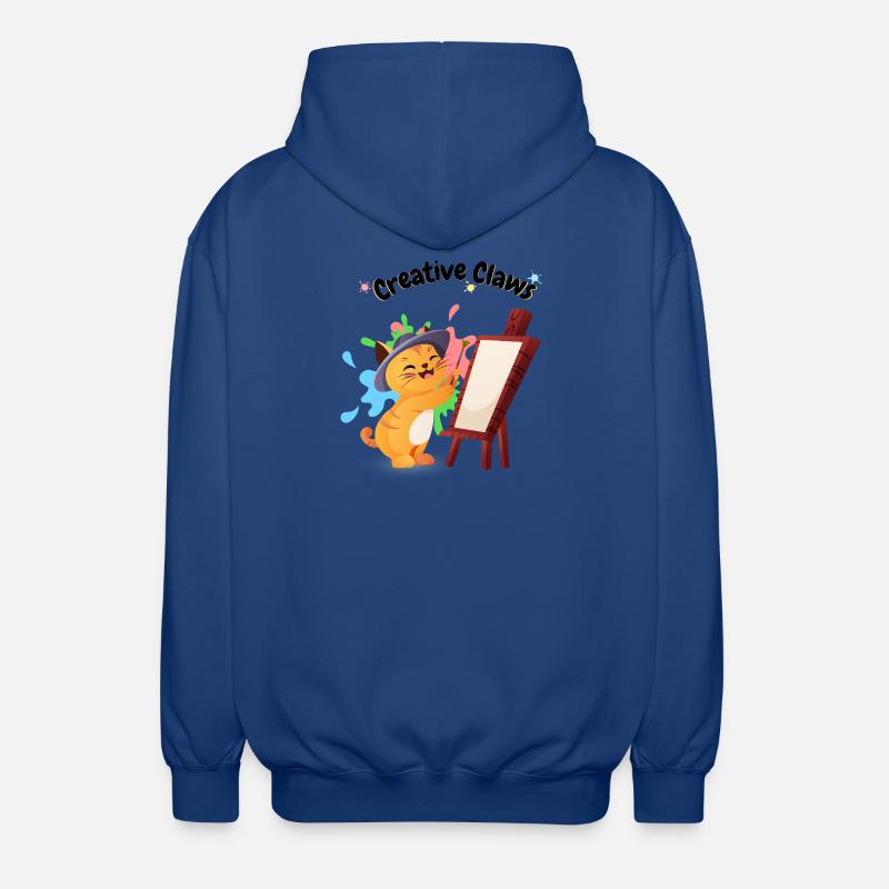 creative_claws - Veste à capuche unisexe - bleu royal