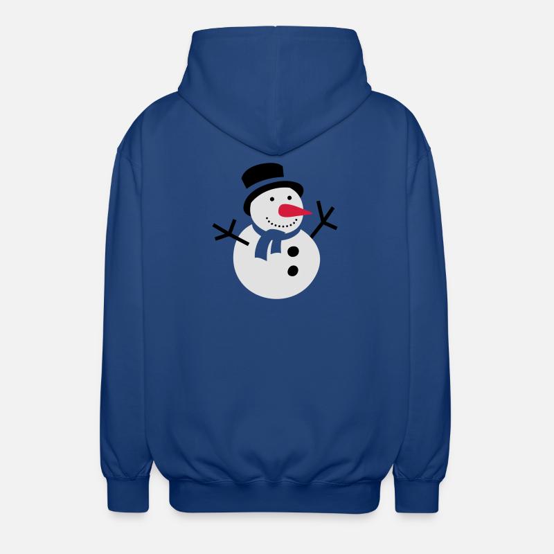 schneemann winter schnee - Unisex Kapuzenjacke - Royalblau