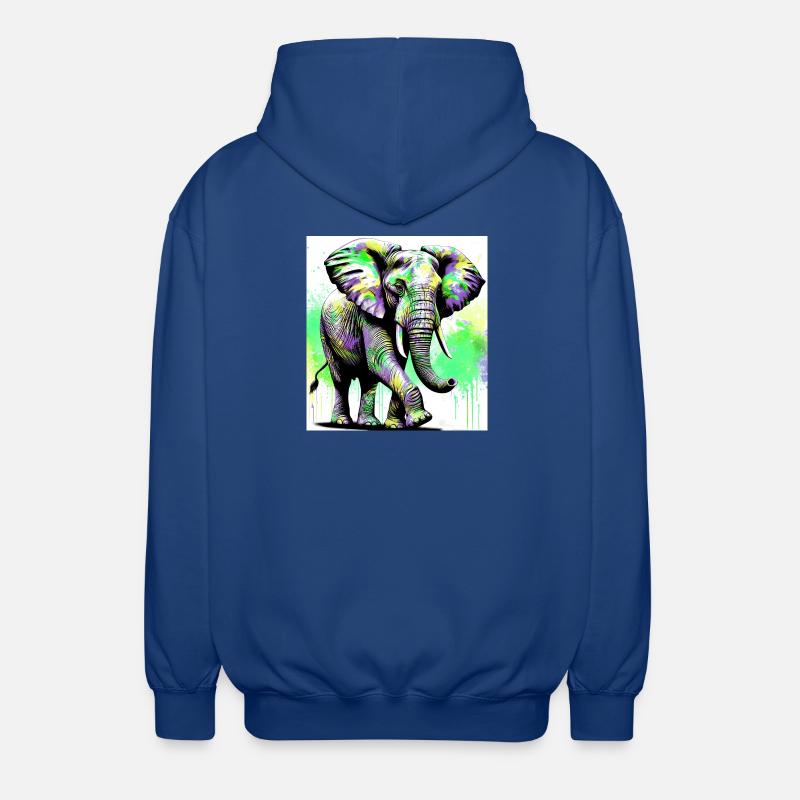 elephant - Unisex Hooded Jacket - royal blue