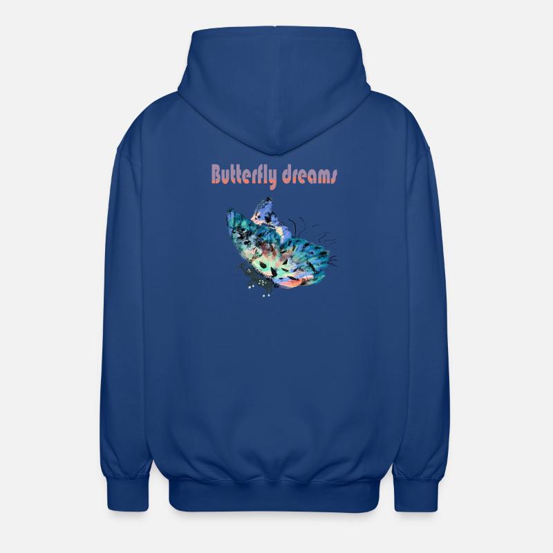 SCHMETTERLINGSTRÄUME - Unisex Kapuzenjacke - Royalblau