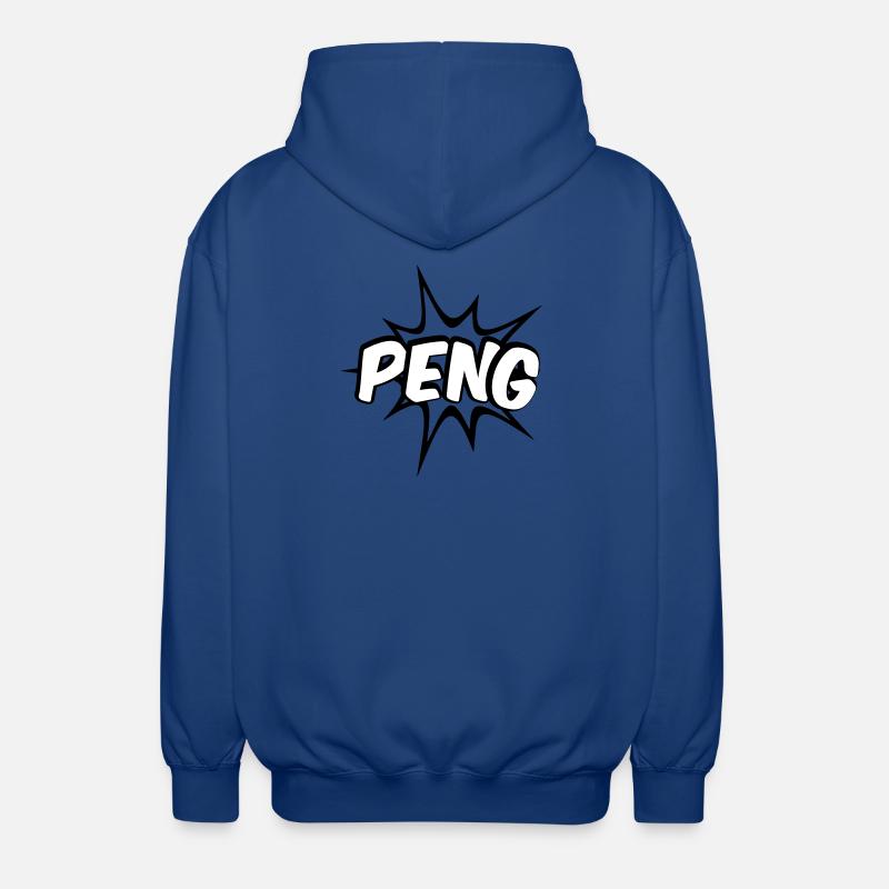 Peng Comic Design - Unisex Hooded Jacket - royal blue