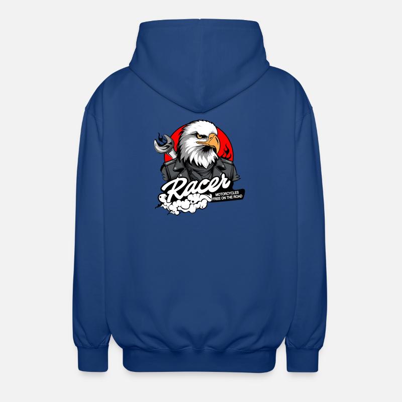 BIKER EAGLE - Veste à capuche unisexe - bleu royal