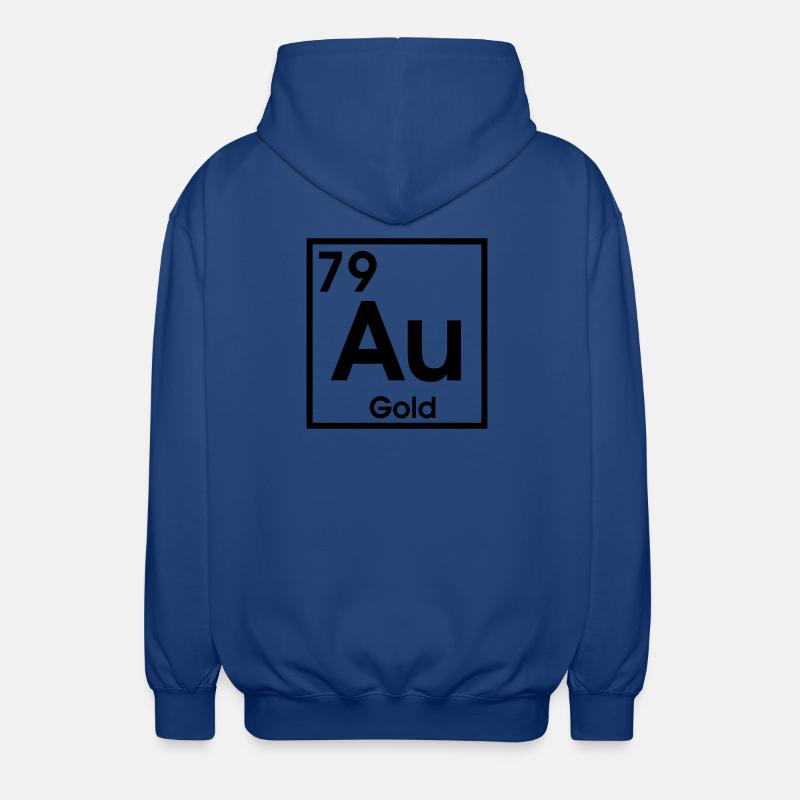 AU Gold – Conception d’éléments d’ombre - Veste à capuche unisexe - bleu royal