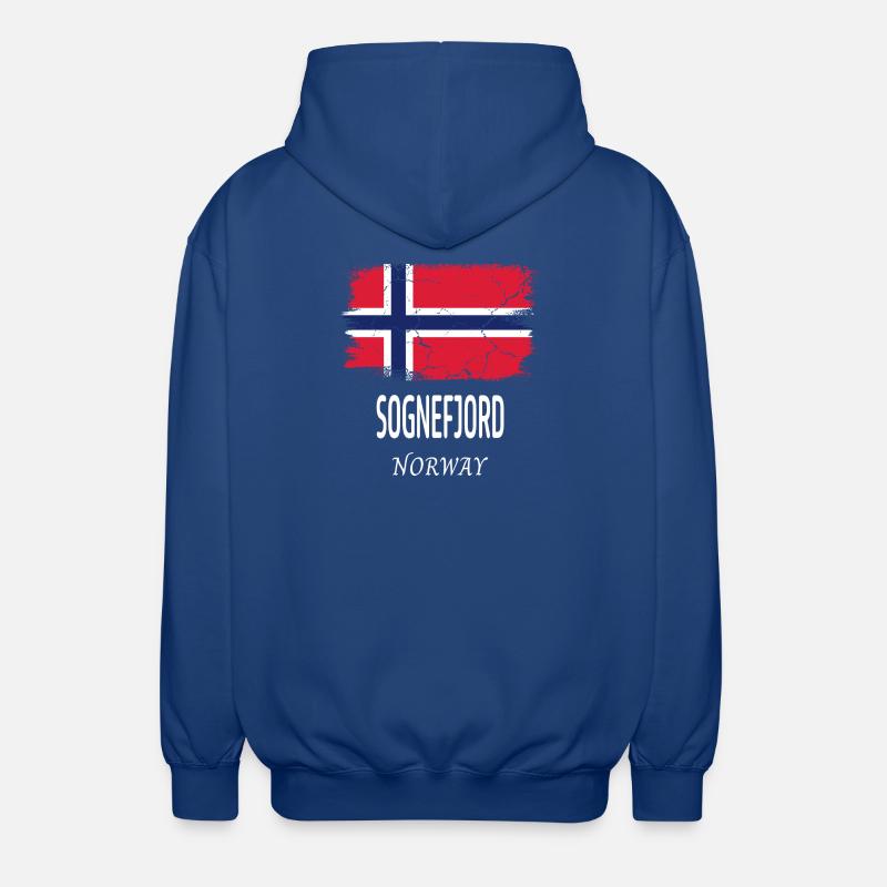 Sognefjord - Veste à capuche unisexe - bleu royal