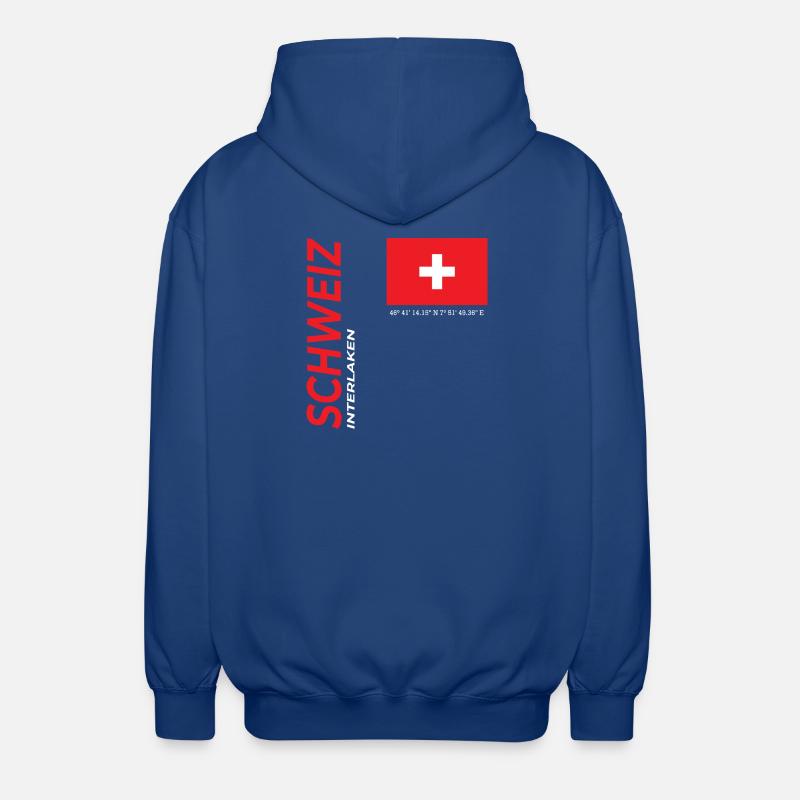 Interlaken - Veste à capuche unisexe - bleu royal