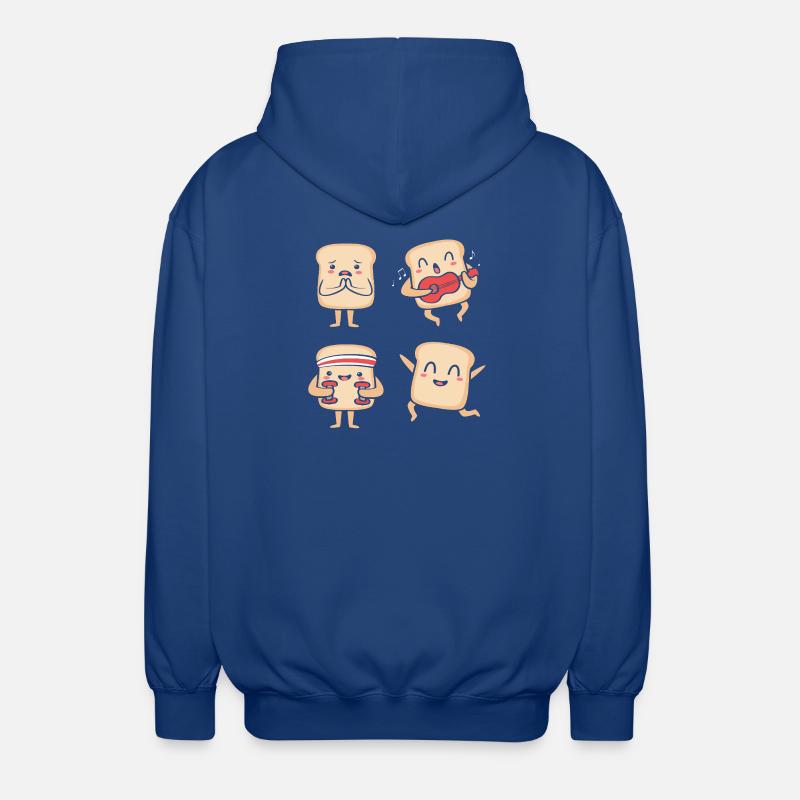 Baker Baker Baking - Veste à capuche unisexe - bleu royal