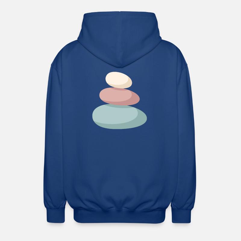 Pile de pierres pastel - Veste à capuche unisexe - bleu royal