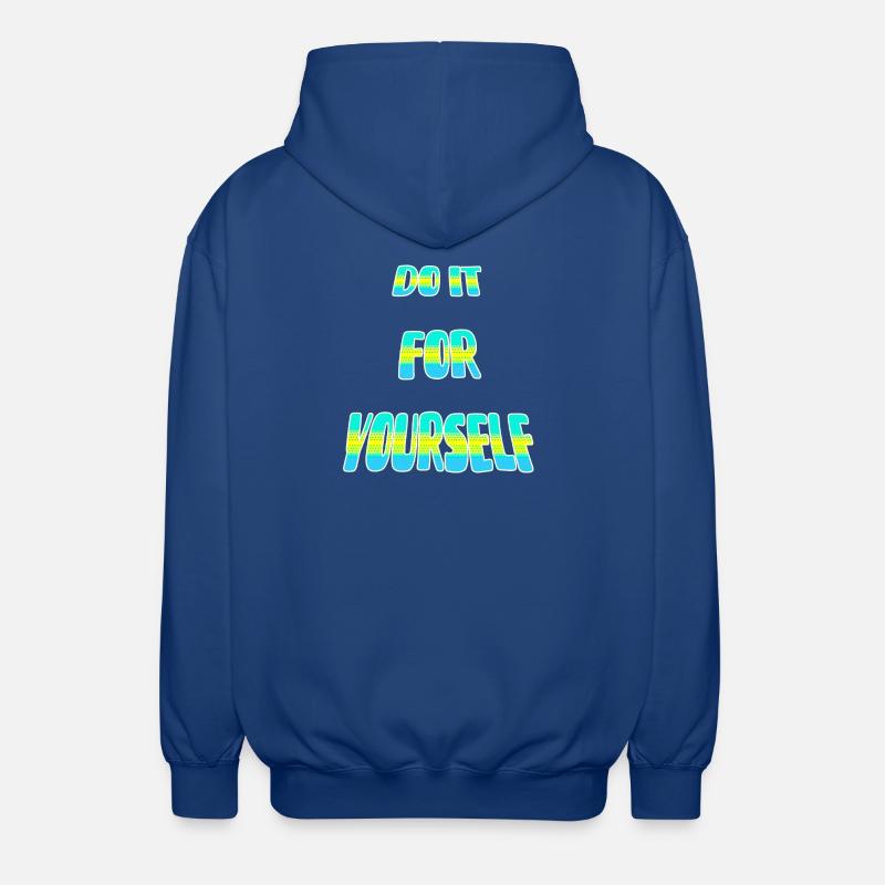 Fais-le point. - Veste à capuche unisexe - bleu royal