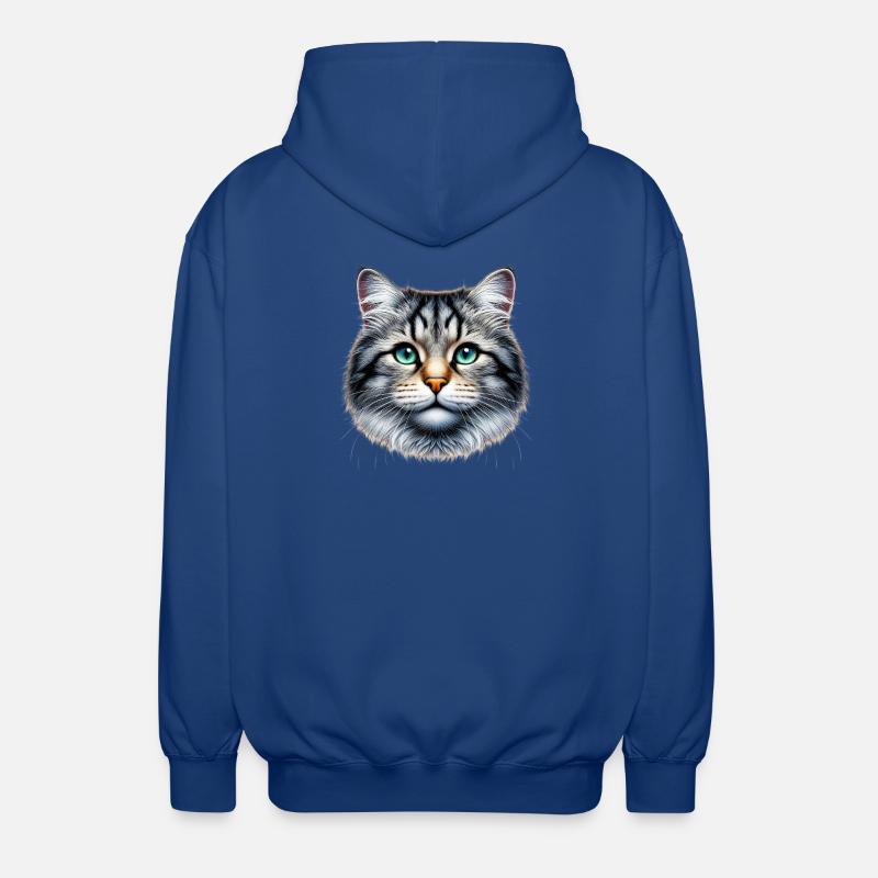 Cat - Unisex Hooded Jacket - royal blue